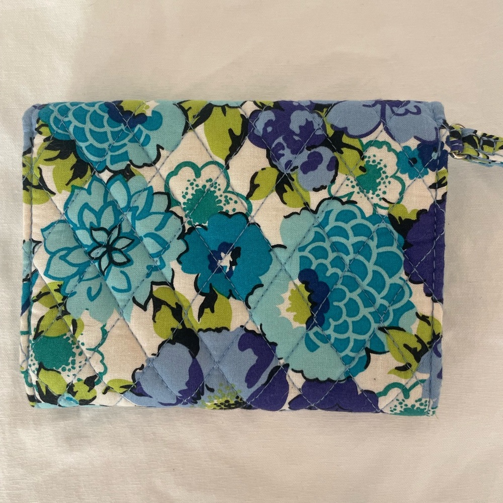 Vera Bradley Floral Wallet - Blue and Green - Picture 3 of 5